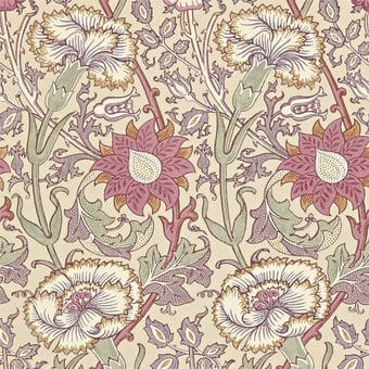 Papel pintado Pink & Rose Manilla/Wine Morris and Co