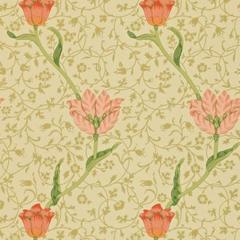 Tapete Garden Tulip Vanilla/Russet Morris and Co
