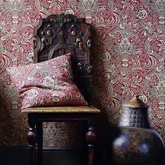 Papel pintado Indian Gold/Black Morris and Co