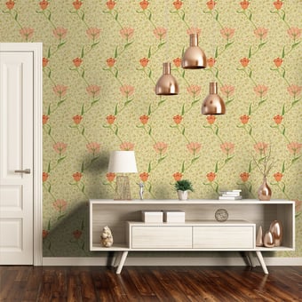Tapete Garden Tulip Vanilla/Russet Morris and Co