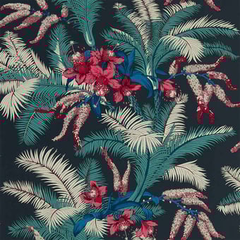 Palmetto Wallpaper Black Cherry Archive