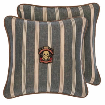 Oregon Stripes Cushion Denim Washed Mindthegap