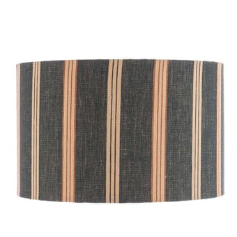 Pantalla de lámpara Oregon Stripes Washed Blue d35xh22 cm Mindthegap