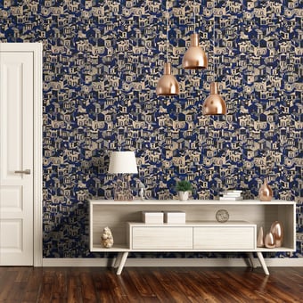 Altronde Wallcovering Oro Bianco Dedar