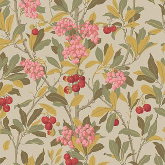 Strawberry Tree Wallpaper Rose Cole and Son