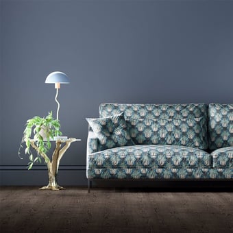 Tulip and Bird Fabric Opal & Sea Foam Archive