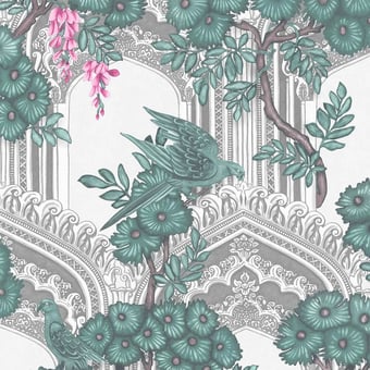 Papel pintado Babylon Tones of teal/Pink Cole and Son