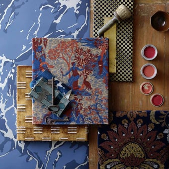Velluto Avalonis Como Blue/Koi Zoffany