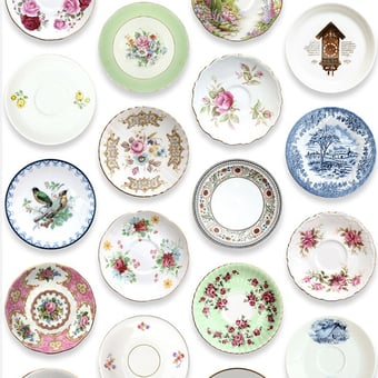 Papel pintado Porcelain Colorful Studio Ditte