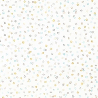 Lots of Dots Wallpaper Pistachio/Pimento/Denim Scion