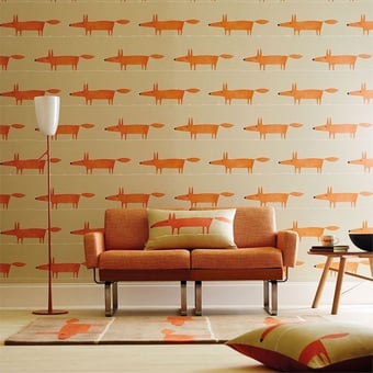 Papel pintado Mr Fox Silver Scion