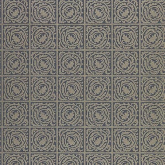 Pure Scroll Black Wallpaper Ink Morris and Co
