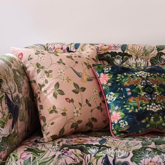 Wild Strawberry Fabric Blush Clarke and Clarke