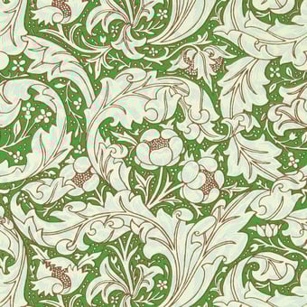 Tapete Bachelors Button Green Morris and Co