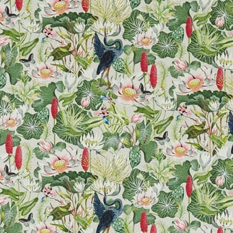 Waterlily Fabric Dove Clarke and Clarke