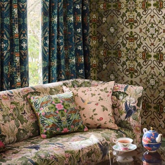 Waterlily Fabric Dove Clarke and Clarke