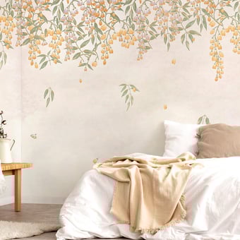 Papel pintado mural panorámico Manuela Curcuma Coordonné