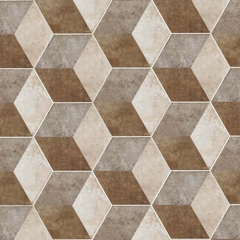 Exagona Cubo Porcelain stoneware Cubo Fioranese