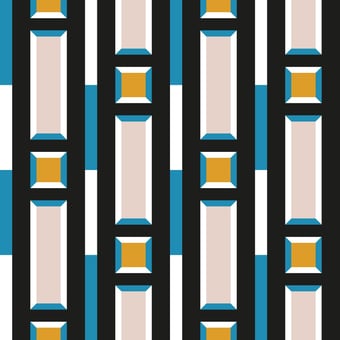 Imola Wallpaper Bleu Coralie Prévert