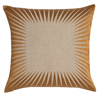Optical Cushion Ochre Niki Jones