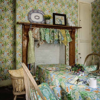 Tissu Compton Faded Terracotta/Multi Morris and Co