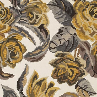 Deconstructed Rose Fabric Golden Maharam