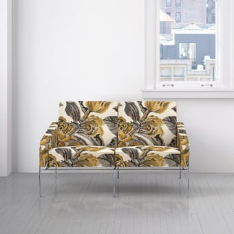 Deconstructed Rose Fabric Golden Maharam