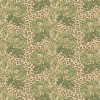 Brantwood Wallpaper Red/Green GP & J Baker