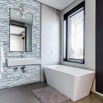 Baldosa Bamboo carré Green/Blue Slowtile