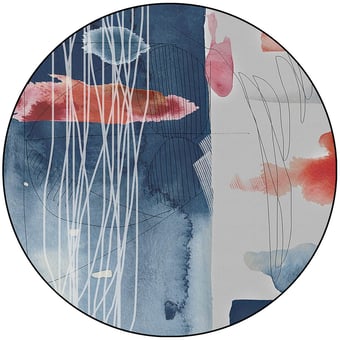 Globular 4 Rond Rug Blue Yo2