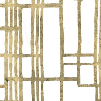 Gustav Wallpaper Blanc/Or Mériguet-Carrère Paris