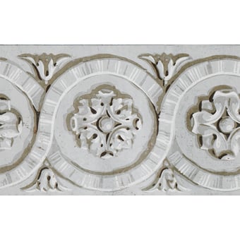 Frise Rosace Blanc Mériguet-Carrère Paris