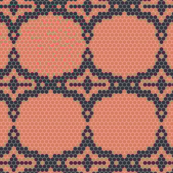 Mosaico Belgirate Orange/Black Vidrepur