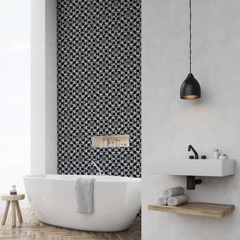 Fleuri cement Tile Panda Carodeco