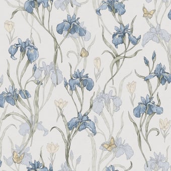 Papier peint Iris Sky blue Sandberg
