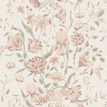 Papier peint Karins Bukett Sky blue Sandberg