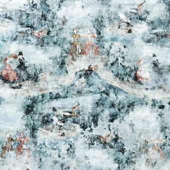 Velocipedia Fabric Blue Hodsoll Mc Kenzie 