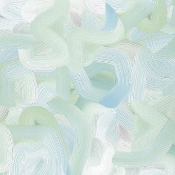 Pincelado Wall Covering Cyan Wall&decò