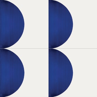 Fliese Alfabetile D Cobalt/Blanc Mavi Ceramica