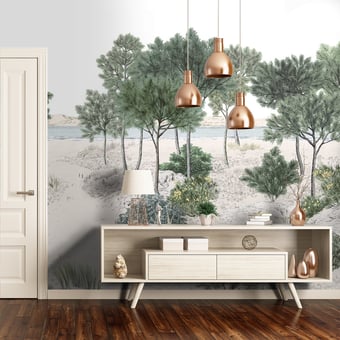 Panoramatapete Dune Naturel 150x330 cm - 3 lés - côté gauche Isidore Leroy