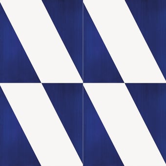 Baldosa Alfabetile N Cobalt/Blanc Mavi Ceramica