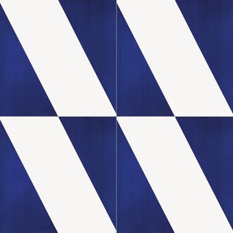 Carreau Alfabetile N Cobalt/Blanc Mavi Ceramica
