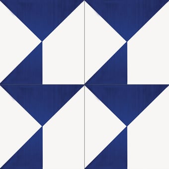 Carreau Alfabetile Y Cobalt/Blanc Mavi Ceramica