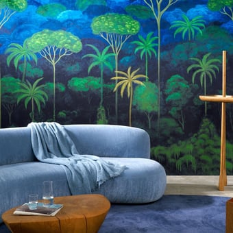 Carta da parati murale Ciel Tropical Bright Midnight Arte
