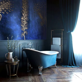 Grand Siècle 9 Panel Blue/Gold Labo Léonard