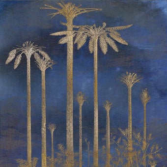 Grand Siècle 5 Panel Blue/Gold Labo Léonard