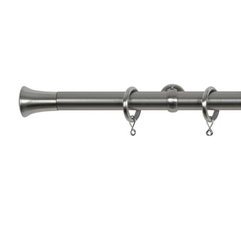 Absis 31 rod wall installation kit with rings Acier Brossé Houlès