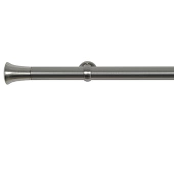 Tringle Absis 25 kit pose mur pour œillets Acier Brossé Houlès