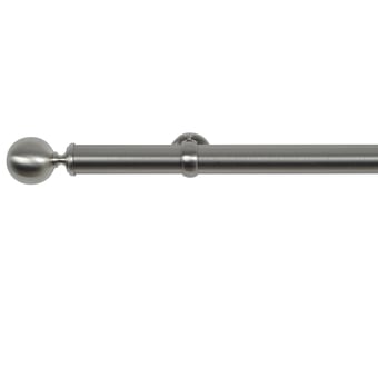Boule 25 rod wall mounting kit for eyelets Acier Brossé Houlès