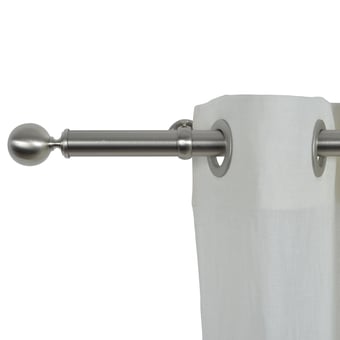 Boule 31 rod wall mounting kit for eyelets Acier Brossé Houlès